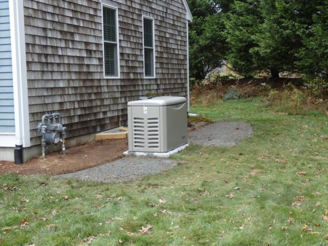 kohler home generator installed outside of home