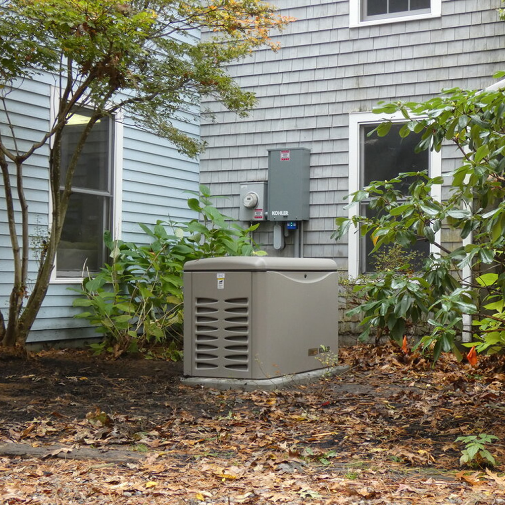 Image showing how standby generators are essential to provide power during severe weather and storms.